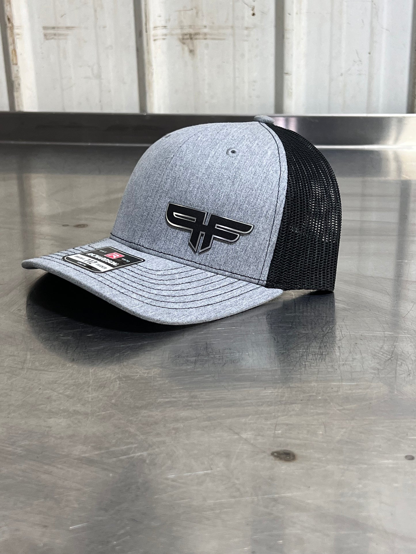 Grey/Black Curved Hat