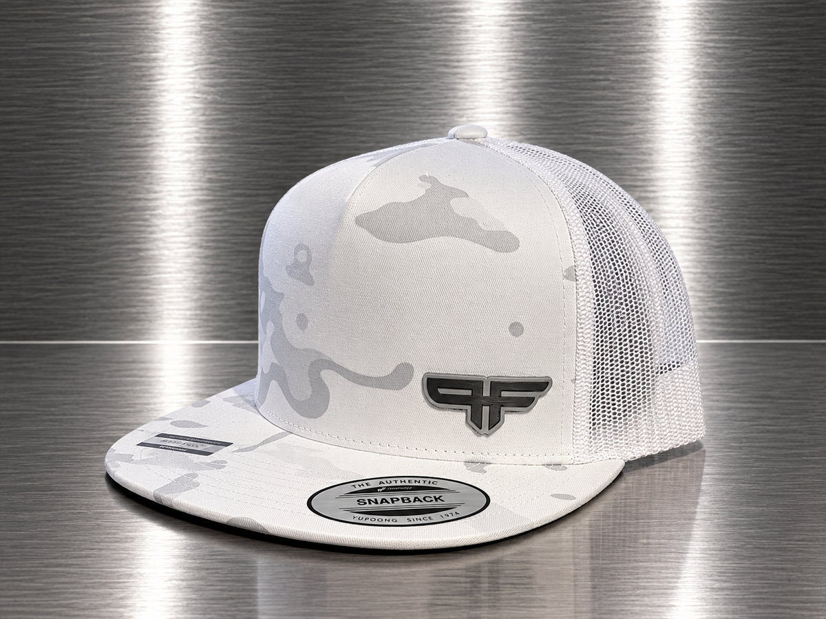 White/White Curved Hat